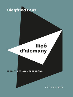 cover image of Llicó d'alemany